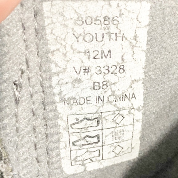 Lands End Kids Nylon Snow Weather Boots Boy Girl Black Gray Size 12M Youth ⬛️⬜️ - Picture 13 of 13